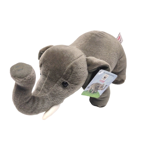 Unknown Toys Vintage Gund Stuffed Plush Grey Elephant Toy